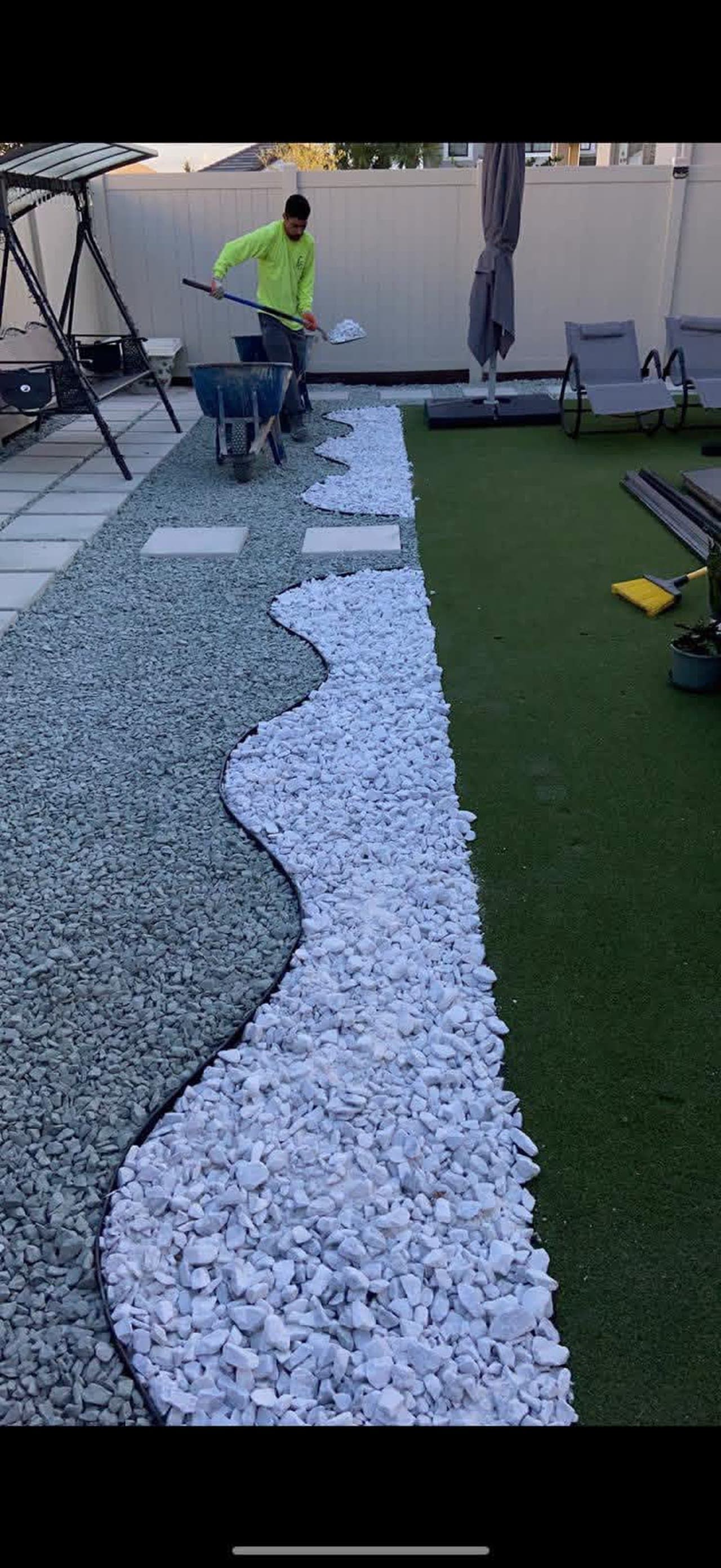 Fresh sod laid in Kissimmee FL residential yard